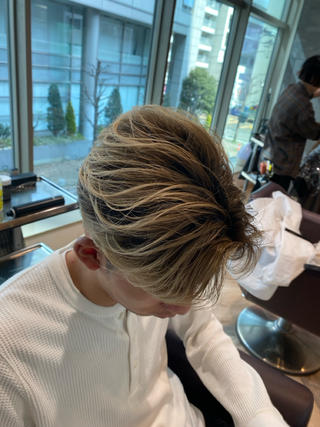 毛流れバレイヤージュ1ヶ月後 