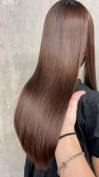 ロング 伊藤ほのか/パーマ /酸性ストレートのヘアスタイル