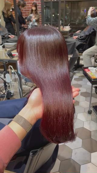 髪質改善、酸性縮毛矯正
髪質改善カラー、TOKIOトリートメント
暖色カラー、ピンクカラー