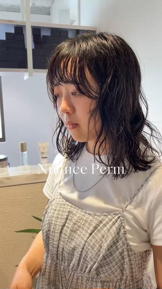 ロング パーマ レイヤー/パーマ /縮毛/ 宮本 泰周のヘアスタイル