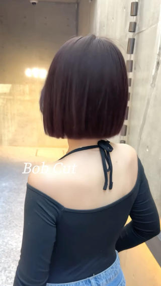 ミディアム YVESS所属・YVESS 韓国ボブ mayu/表参道のヘアスタイル