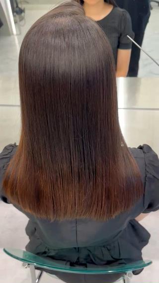 ロング ✨縮毛矯正✨レイヤー ホウダカズヒロのヘアスタイル