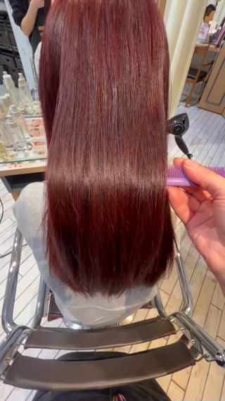 暖色ウル艶カラーです 