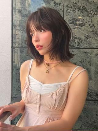 ショート カラー 小顔ボブ jilblanカホのヘアスタイル