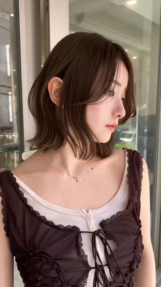 ショート 小顔ボブ jilblanカホのヘアスタイル
