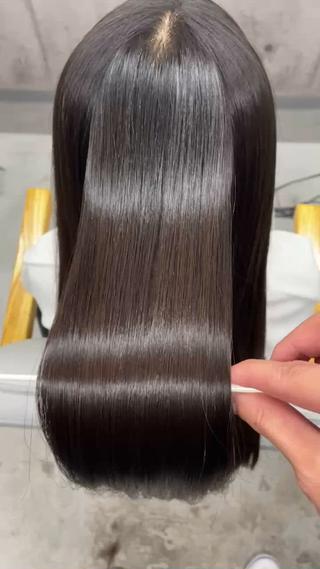 縮毛矯正で艶々に 