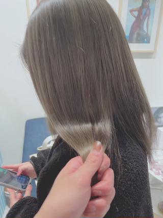 ブリーチ一回でできるグレージュ！ 