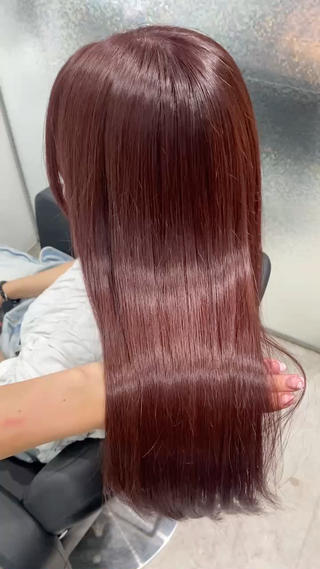 カラー AO所属・RISAKO 艶髪モテヘア🎀府中のヘアスタイル