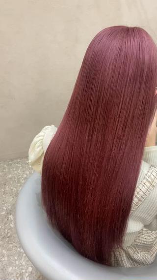 ケアブリーチ　ブリーチ　ダブルカラー　ラベンダーピンク　ピンク　 