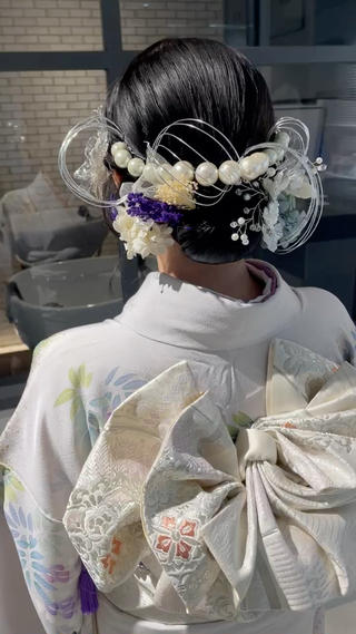 成人式、卒業式ヘアセット&着付け