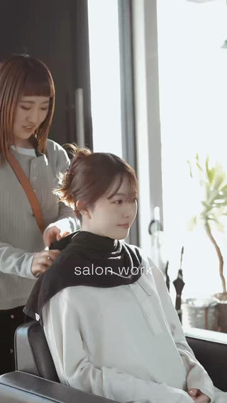 セミロング カラー パーマ plus HAIR いずみのヘアスタイル