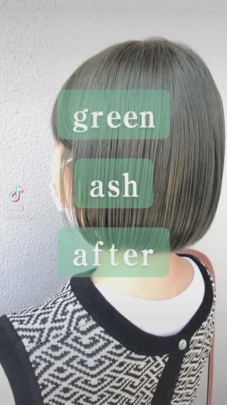 めっちゃかわいいgreen ash♡
greenとblueとgrayをブレンドしています♡ 