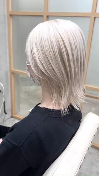 ミディアム MASAYUKI/ ブリーチのヘアスタイル