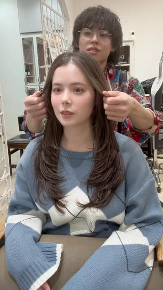 レイヤーカット
こんな感じです♪ 