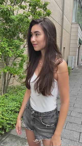 ワンレングススタイルシルクトリートメントヘアアレンジ 