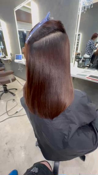 ミディアム カラー Lyuca所属・ショート×ブリーチ Lyuca/yujiのヘアスタイル