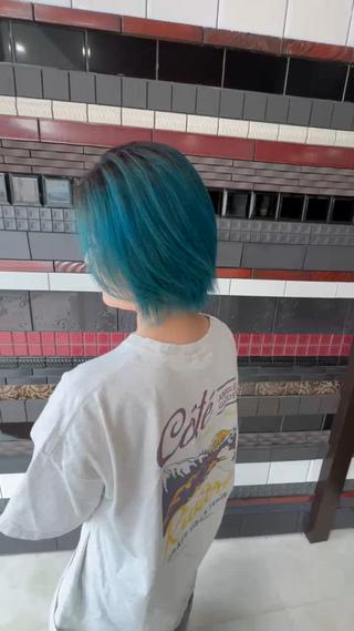 ショート カラー Lyuca所属・ショート×ブリーチ Lyuca/yujiのヘアスタイル