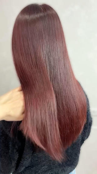 髪質改善トリートメントを使ったカラーでさら艶にまとまります 