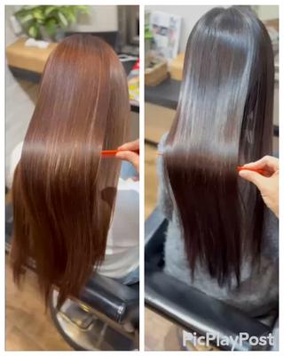 ロング きむえり/髪質改善 /20代〜40代多数のヘアスタイル