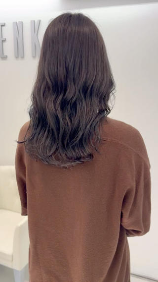 コテ巻き風パーマ 