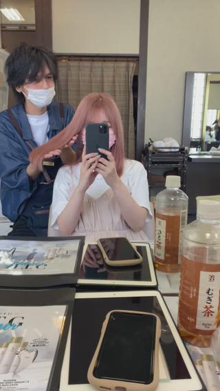 ブリーチ合計2回 #ピンクカラー #ミルクティーピンク #ホワイトピンク #小牧美容室 #小牧美容院 #春日井 #小牧 #春日井美容室 #春日井美容院