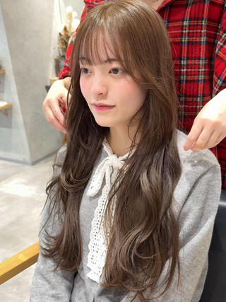 ロング カラー 🍊暖色×顔周り 🍊cocoroのヘアスタイル