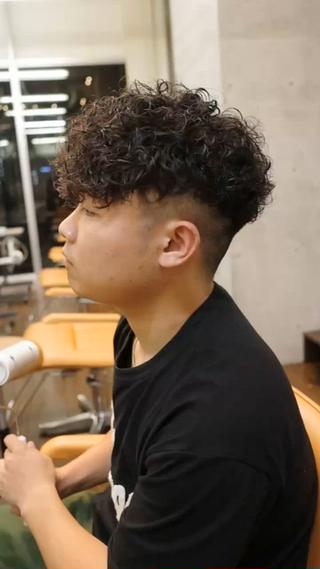 ミディアム パーマ メンズ 🌀パーマ特化 美容師🌀/しゅんのヘアスタイル