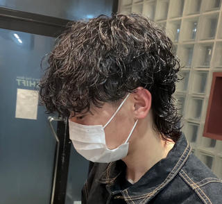ミディアム パーマ メンズ 🌀パーマ特化 美容師🌀/しゅんのヘアスタイル