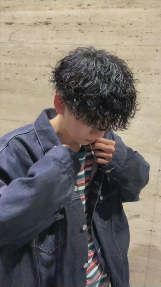 ショート パーマ メンズ 🌀パーマ特化 美容師🌀/しゅんのヘアスタイル