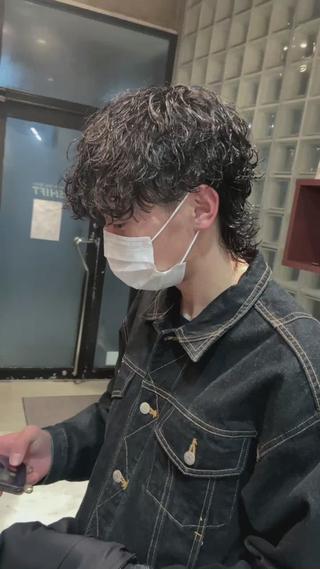 ミディアム パーマ メンズ 🌀パーマ特化 美容師🌀/しゅんのヘアスタイル