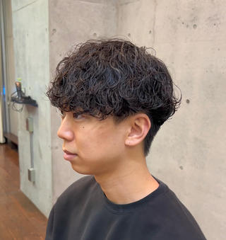 ミディアム パーマ メンズ 🌀パーマ特化 美容師🌀/しゅんのヘアスタイル