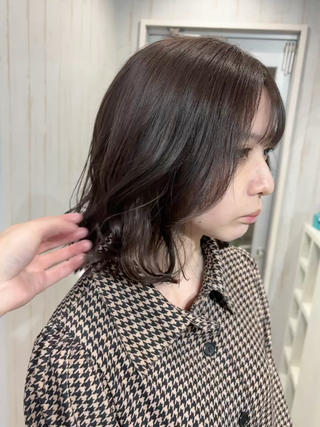ミディアム カラー ヘアアレンジ 桑原 由理のヘアスタイル