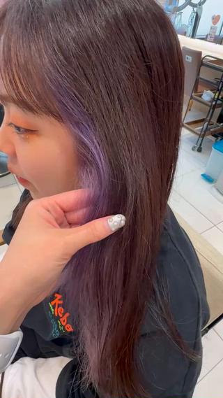 ロング カラー こばりん🌟/ボブ /イヤリングカラーのヘアスタイル