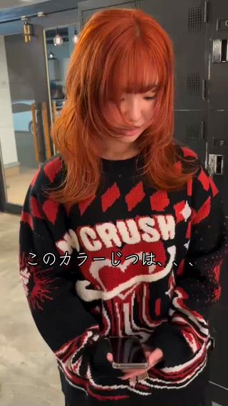 ロング カラー yuma/ブリーチ なし/透明感/暖色のヘアスタイル