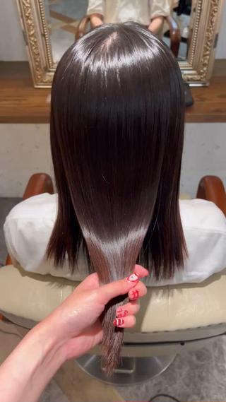 セミロング 美容室moon所属・韓国スタイル🇰🇷 annaのヘアスタイル