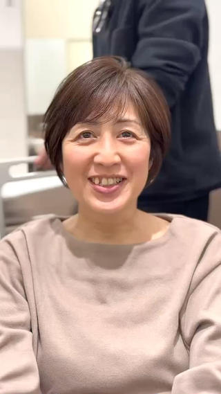 ショート SALOWIN表参道ANNEX店所属・1日数名限定/似合わ ショート+艶カラー✨のヘアスタイル