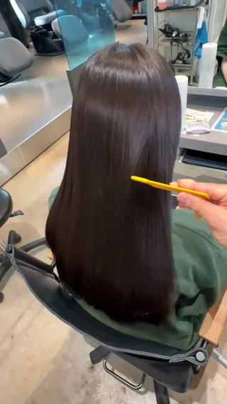 縮毛矯正！
サラサラ〜 