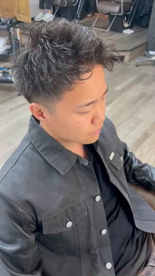 ショート パーマ メンズ 💇🏻‍♂️パーマ ニキ✨本田龍斗のヘアスタイル