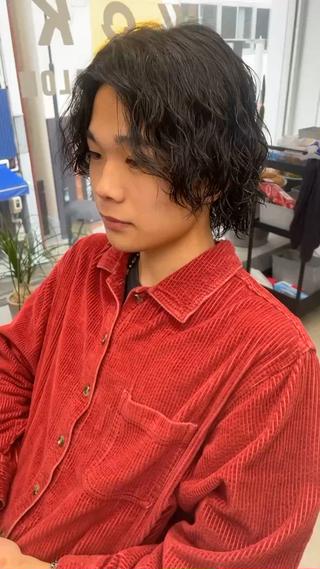 セミロング パーマ メンズ メンズ専門サロン wokeのヘアスタイル
