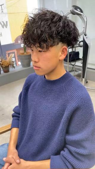 ショート パーマ メンズ メンズ専門サロン wokeのヘアスタイル
