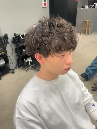 ショート パーマ メンズ メンズ専門サロン wokeのヘアスタイル