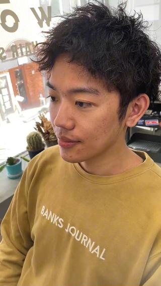 ショート パーマ メンズ メンズ専門サロン wokeのヘアスタイル