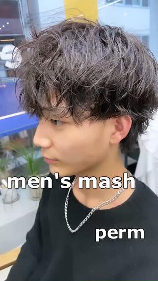 ショート パーマ メンズ メンズ専門サロン wokeのヘアスタイル
