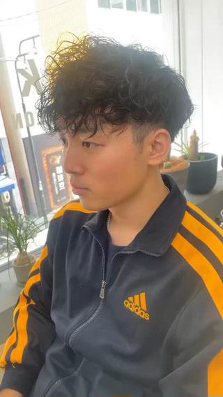 ショート パーマ メンズ メンズ専門サロン wokeのヘアスタイル