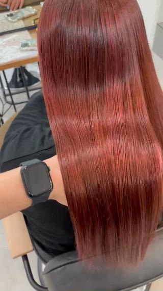 ロング [髪質改善]メテオ ストレート/あいとのヘアスタイル