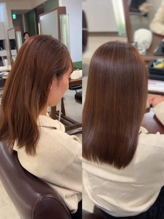 ミディアム 越納 陸のヘアスタイル