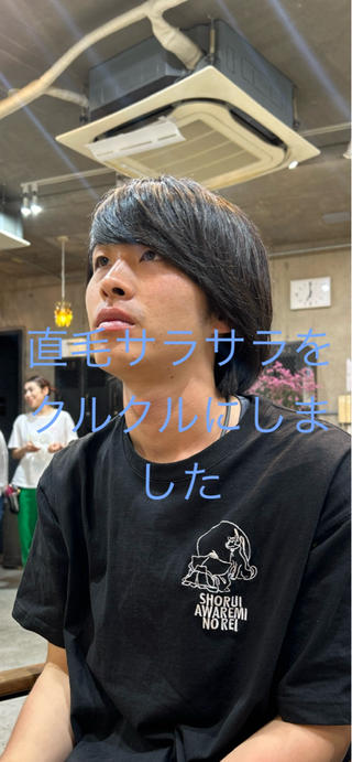 ショート パーマ メンズ メンズパーマ ジンのヘアスタイル