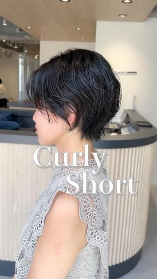 ショート くせ毛カット✂️ カワタ　豊島区大塚駅のヘアスタイル