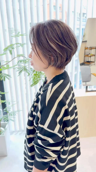 ショート くせ毛カット✂️ カワタ　豊島区大塚駅のヘアスタイル