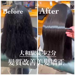 セミロング 縮毛矯正 RYOのヘアスタイル